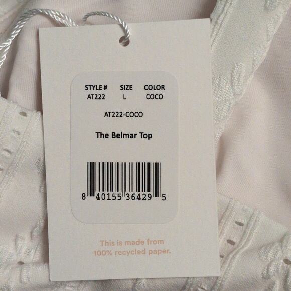 Andie Belmar Top Coco Bikini Triangle Swimwear Bathing Suit Twisted Size L New - Picture 12 of 12